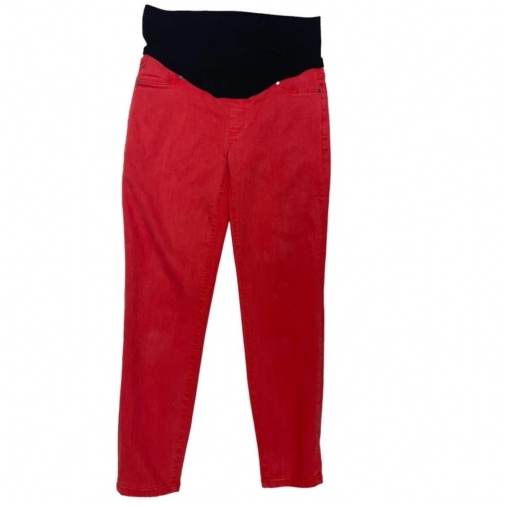 Liverpool Sienna Pull-On Legging Women 8/29 Red Maternity Short LM2000F62